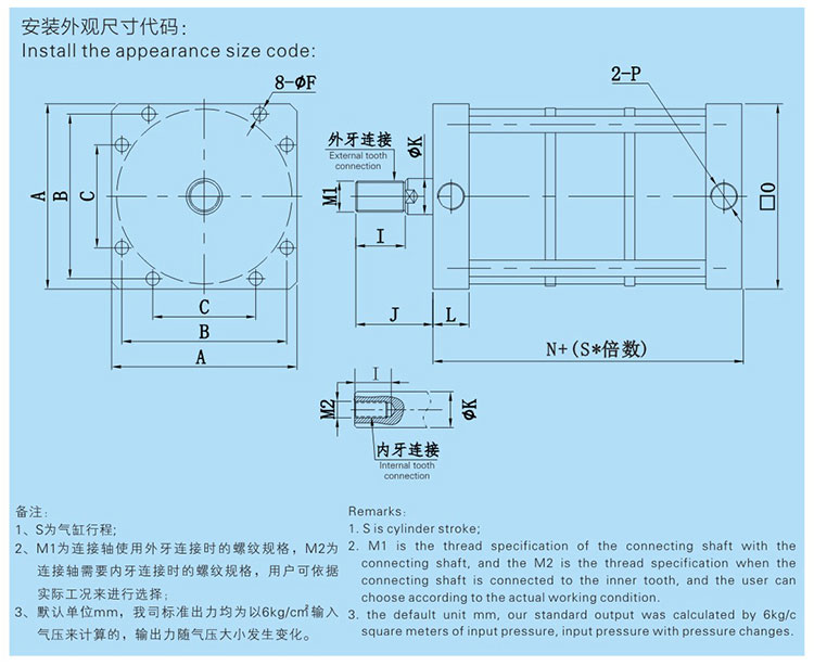 JRBL多倍出力氣缸產(chǎn)品設計圖